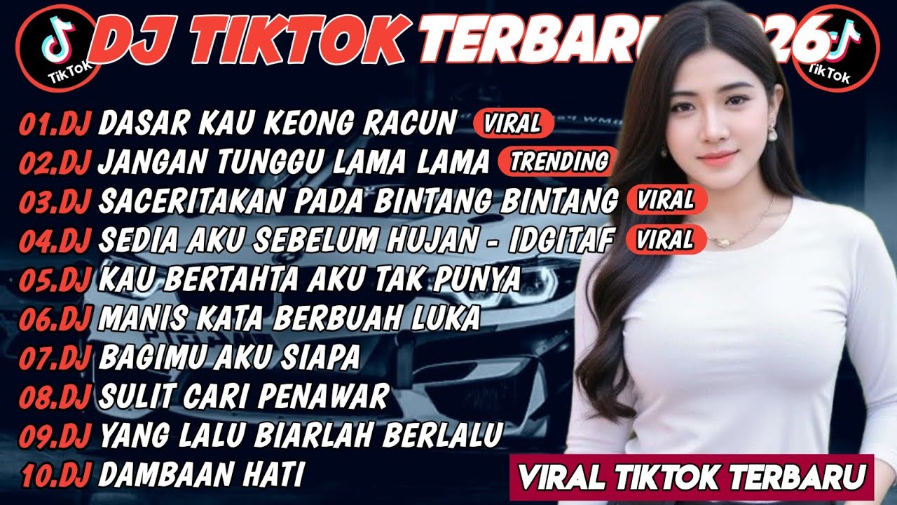 DJ TIKTOK TERBARU 2026 SLOW BASS 🎵DJ DASAR KAU KEONG RACUN🎵 DJ JANGAN TUNGGU LAMA LAMA
