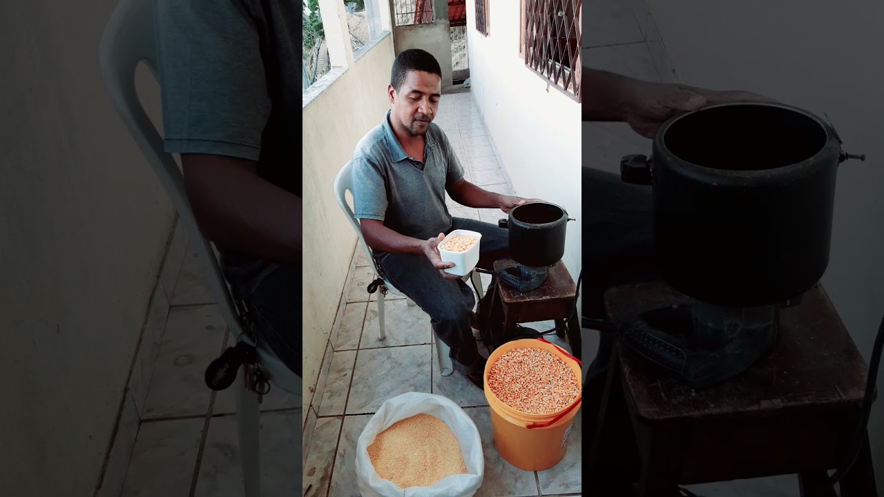 Melhor triturador de milho caseiro feito com maquita