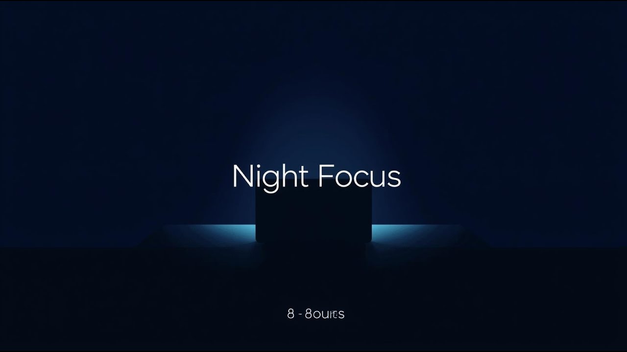 【8時間】深夜作業がはかどる集中BGM｜仕事｜勉強｜在宅作業