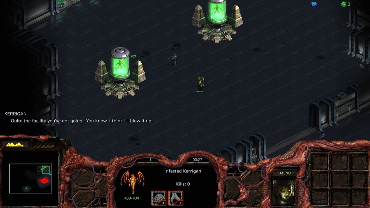Kerrigan discovers Duran's Hybrid facility