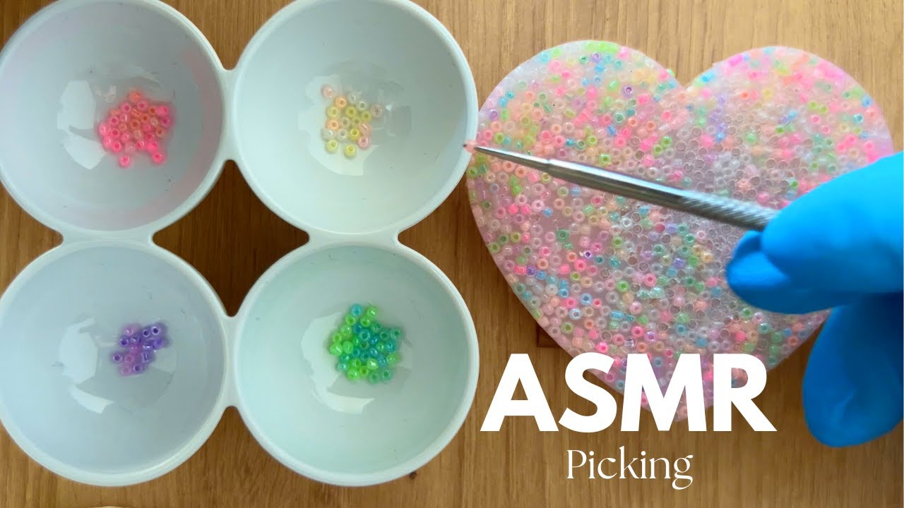 Lofi ASMR | Layered Sounds | Picky Pad | Close Up Color Sorting