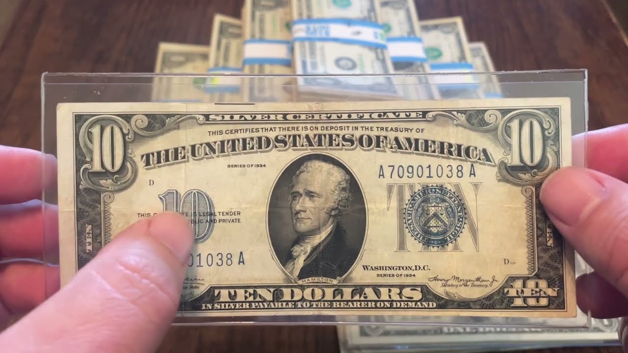 1934 $10 silver certificate