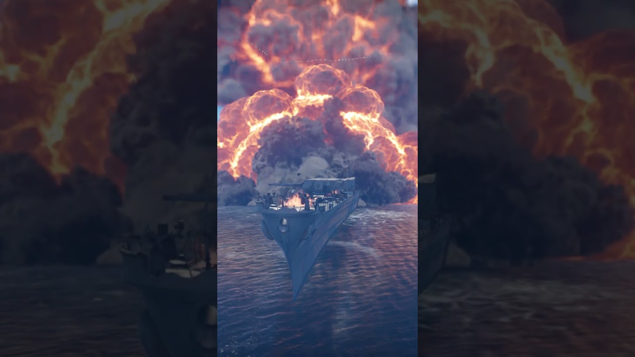USS Big warship destroyed #warthunder  #usmilitarycombat