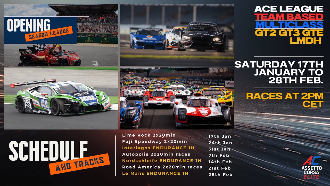 ACE League Opening Season — Round 2: Fuji Speedway | Multiclass Team Race (GT + LMDH)