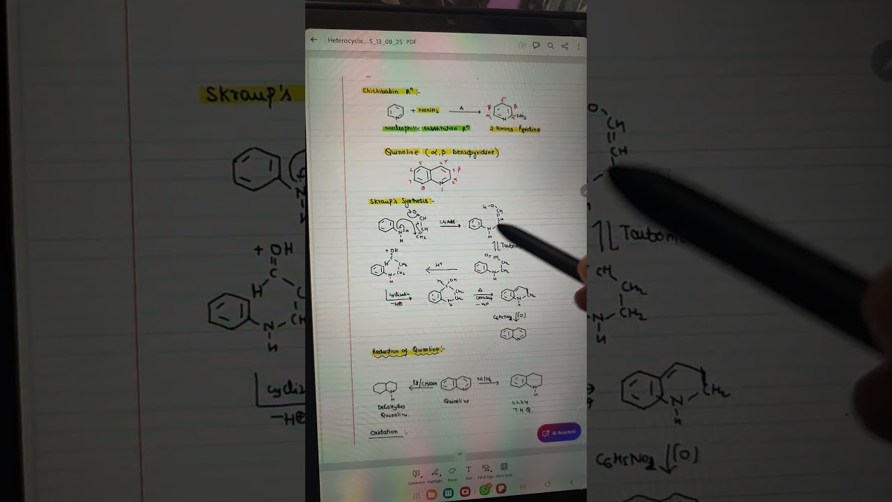 Heterocyclic compounds #revision #chemistry #heterocyclic #neet2025