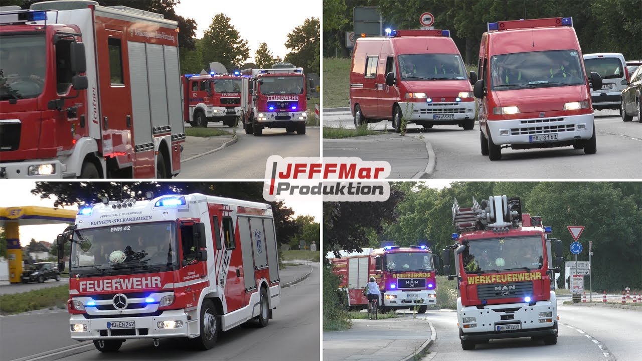 Lagerhallenbrand Ladenburg 19.07.2017 | Einsatzfahrten