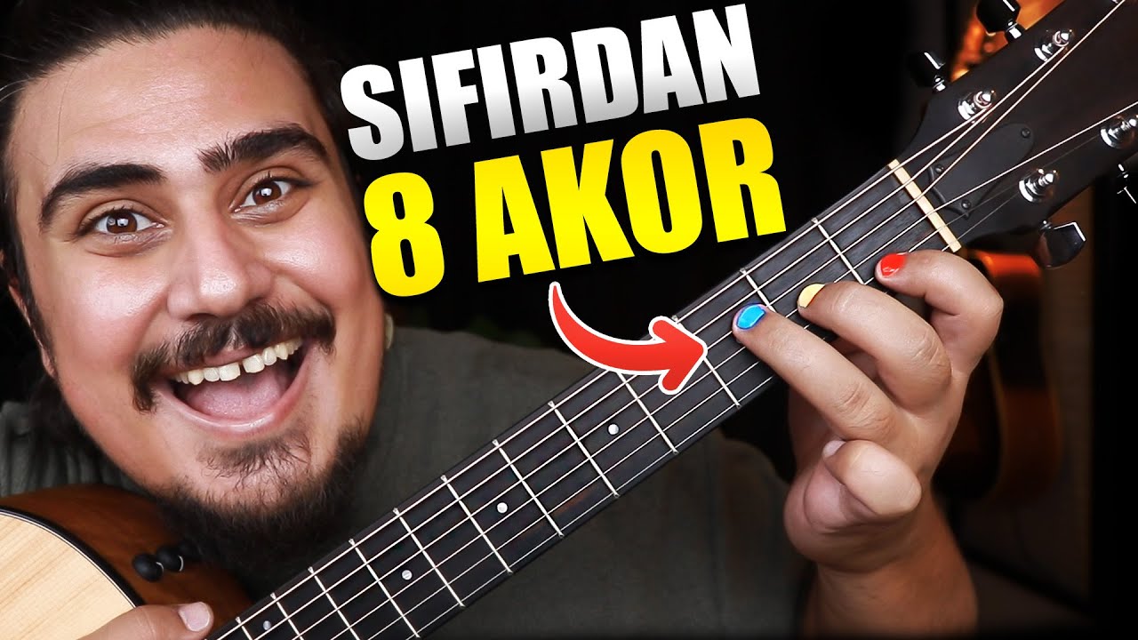 Gitara Yeni Başlayanların &Ouml;ğrenmesi Gereken 8 Akor!