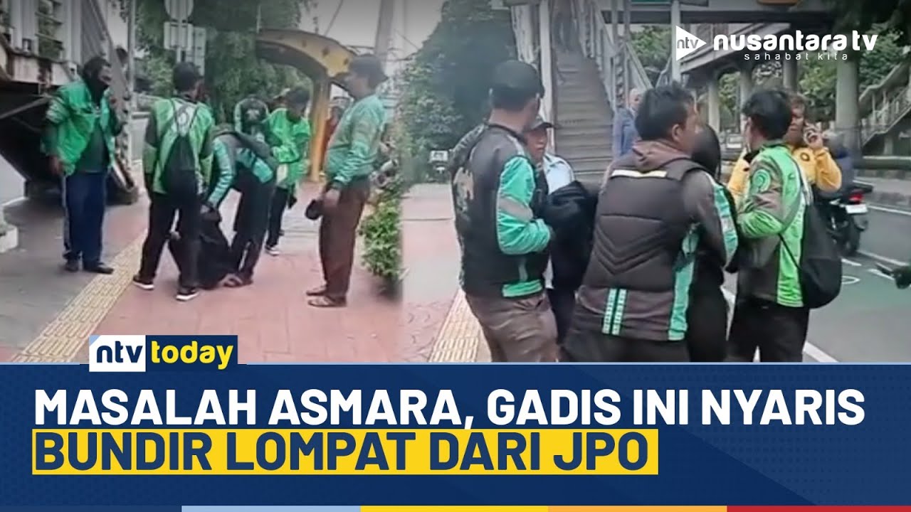 Geger! Gadis 20 Tahun Nyaris Lompat dari JPO di Jaktim Gegara Masalah Asmara | NTV TODAY