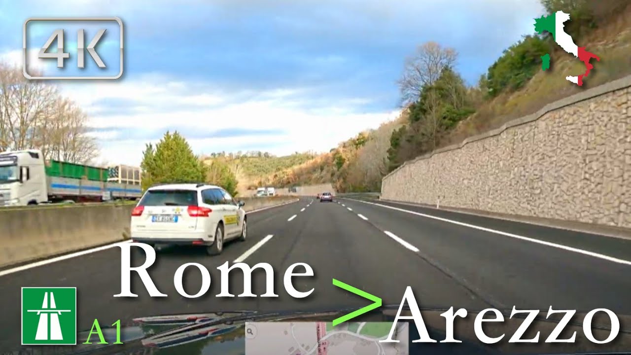 ASMR Highway Drive, Italy [A1 | Rome South ⩾ Arezzo] Feb 2022 | 10:00 | ⛅