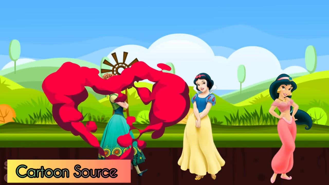 Learn colour with Disney Princess  #Cartoon #colorIdentity #babysong #priencess #prince