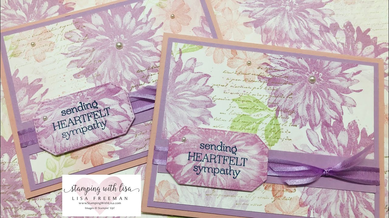 One Sheet Wonder with the New Stampin Up Delicate Dahlia set!!