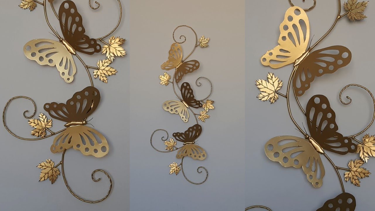 Adorno de mariposas, Adorno con apariencia de hierro. mariposas -Butterflies ornament