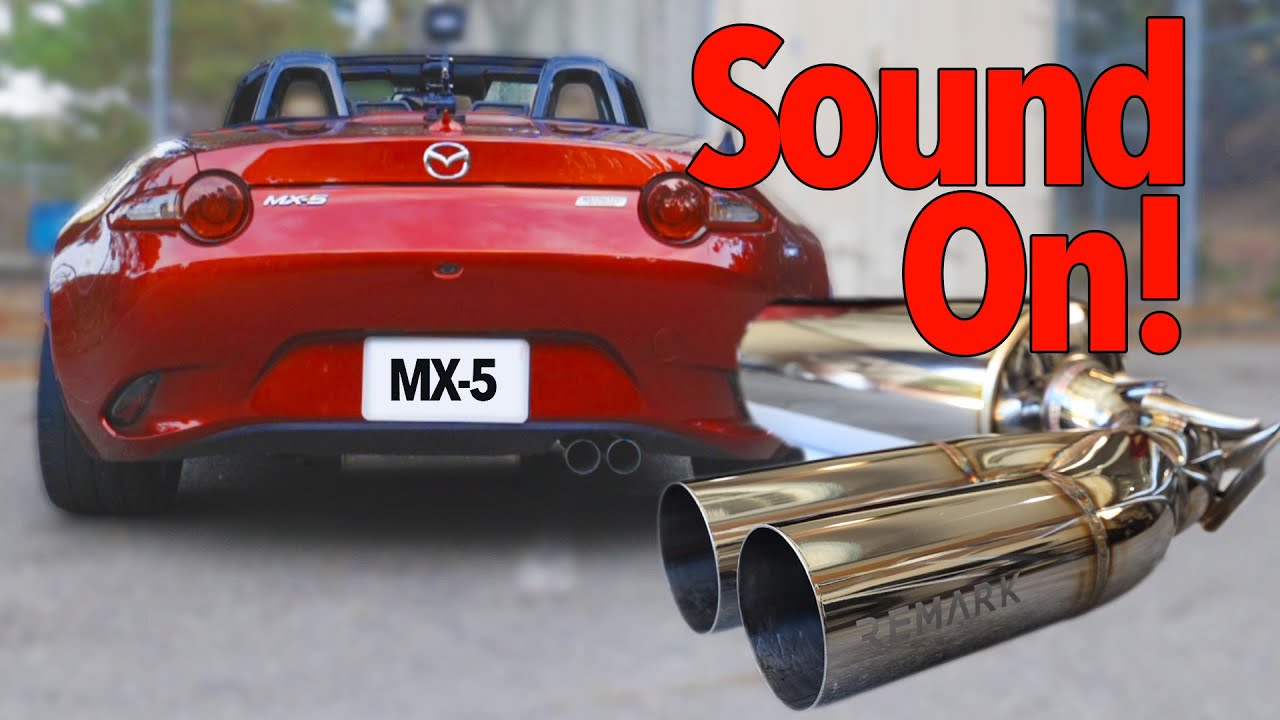 ND2 Miata Exhaust Comparison! | Remark WR-1 - Good-Win-Racing - Stock