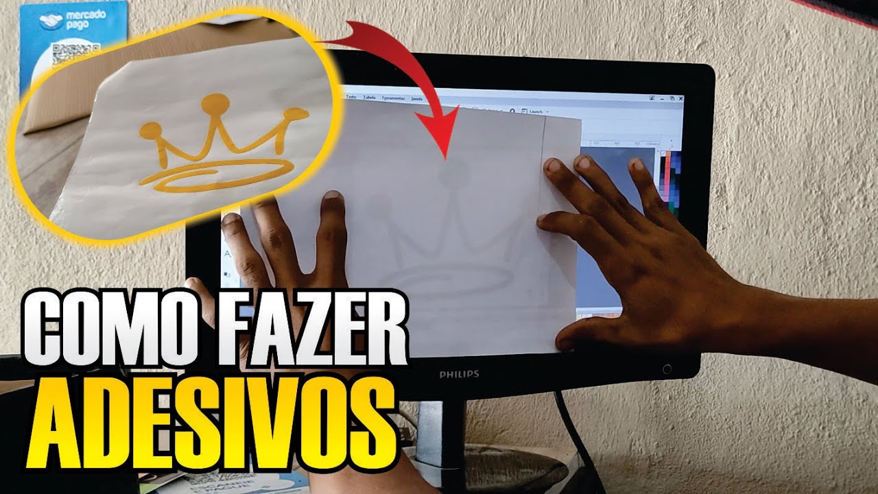 COMO FAZER ADESIVOS NA MÃO SEM A PLOTTER DE RECORTE ( APRENDA AGORA )