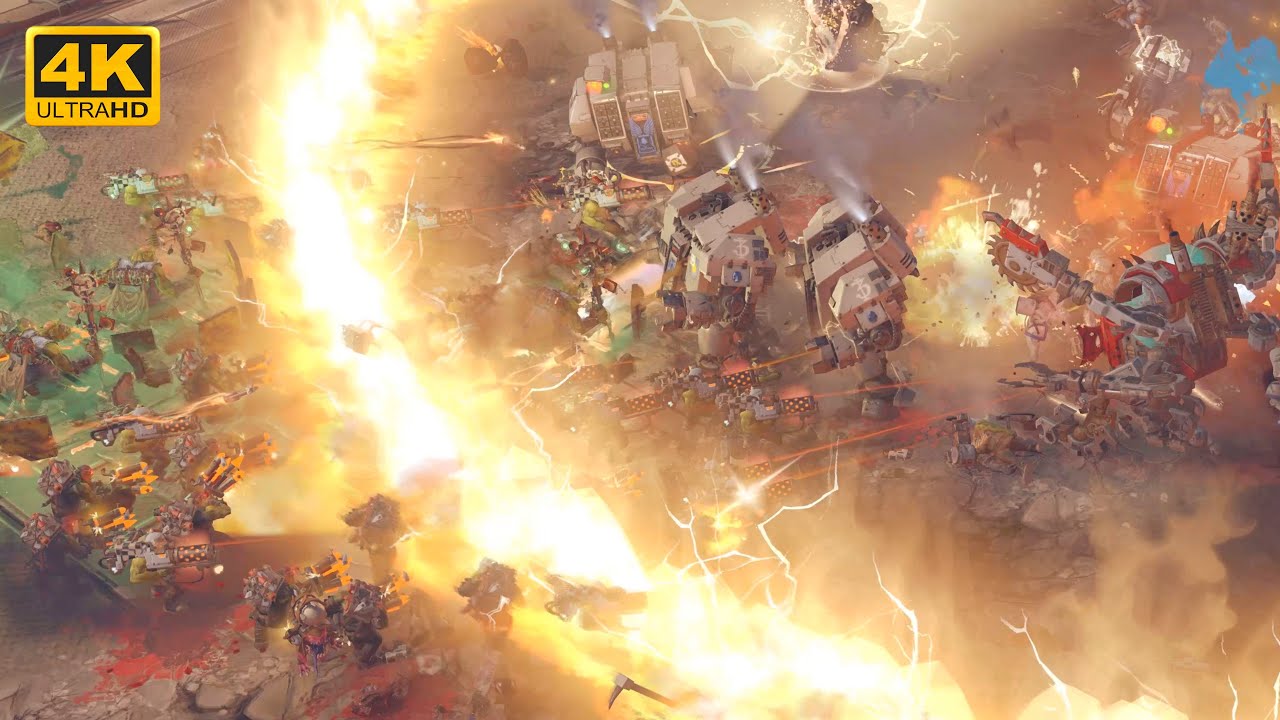 MASSIVE BATTLE! Space Marines vs Orks - Direct Strike Mod - Cinematic Video - WH 40K Dawn Of War 3