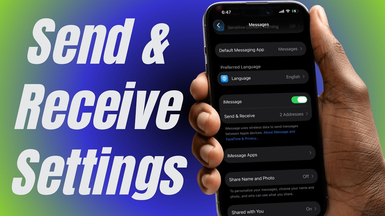 iPhone Message settings Send and Receive (Explained)