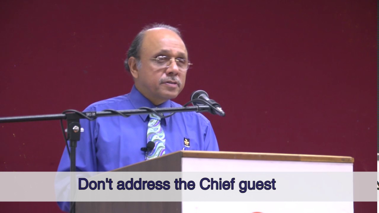Introducing the guest and how to be a master of ceremony