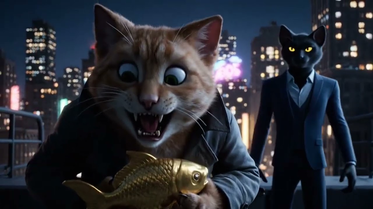 القط الشرير😱السارق للمتحف والقط البطل المنقذ للبلاد😻