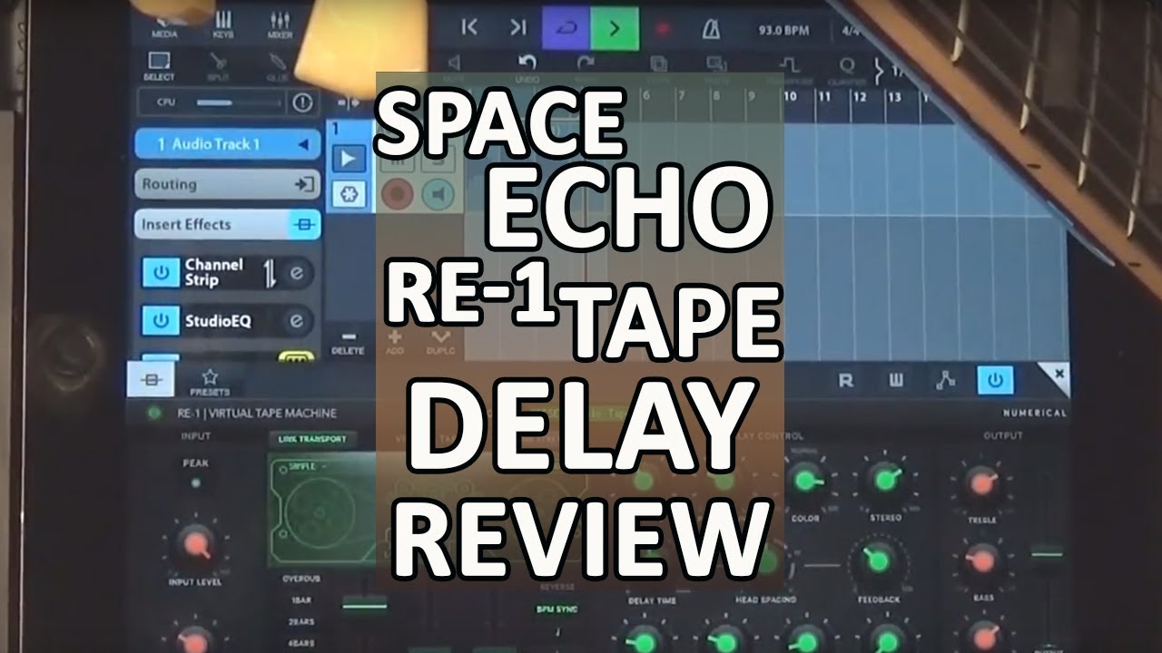 Numerical Audio RE-1 Tape Delay Space Echo For iPad Review