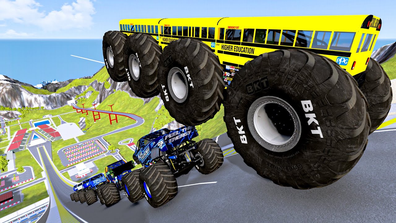 Extreme Monster Truck Car Jumping Adrenaline Rush!