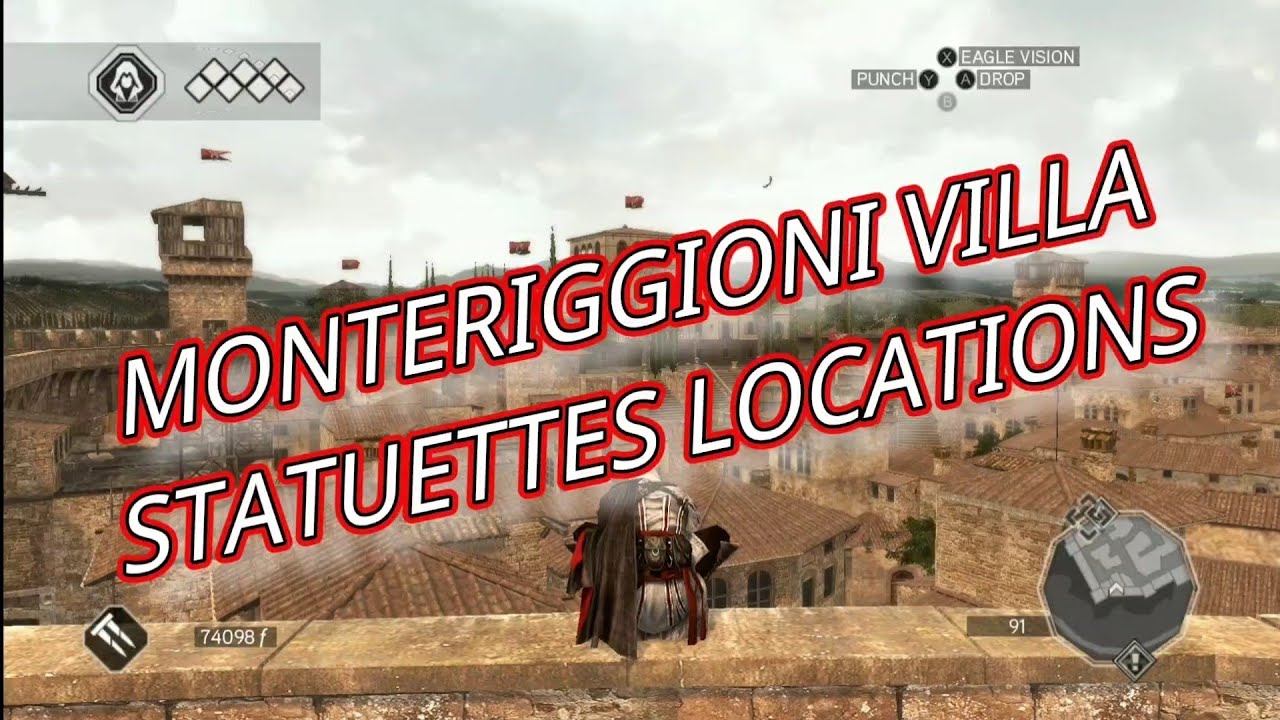 Assassin's Creed 2 Monteriggioni Villa Statuettes Locations (SWITCH)