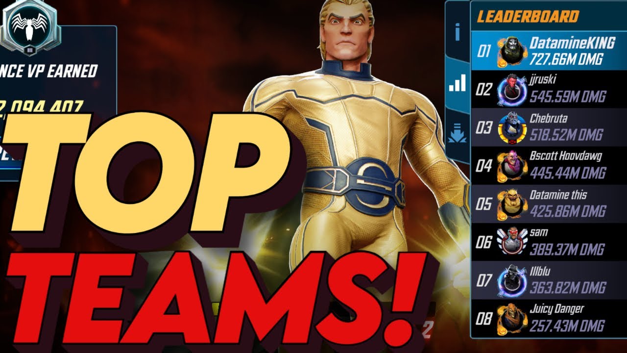 ИСПОЛЬЗУЙТЕ ЭТИ КОМАНДЫ В БИТВЕ С БОССОМ-СТРАЖЕМ! MARVEL Strike Force