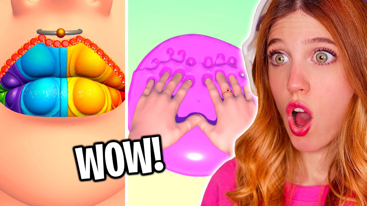 PROBANDO LOS JUEGOS MÁS *SATISFACTORIOS*!! Oddly Satisfying y ASMR 💖 | Laia Oli
