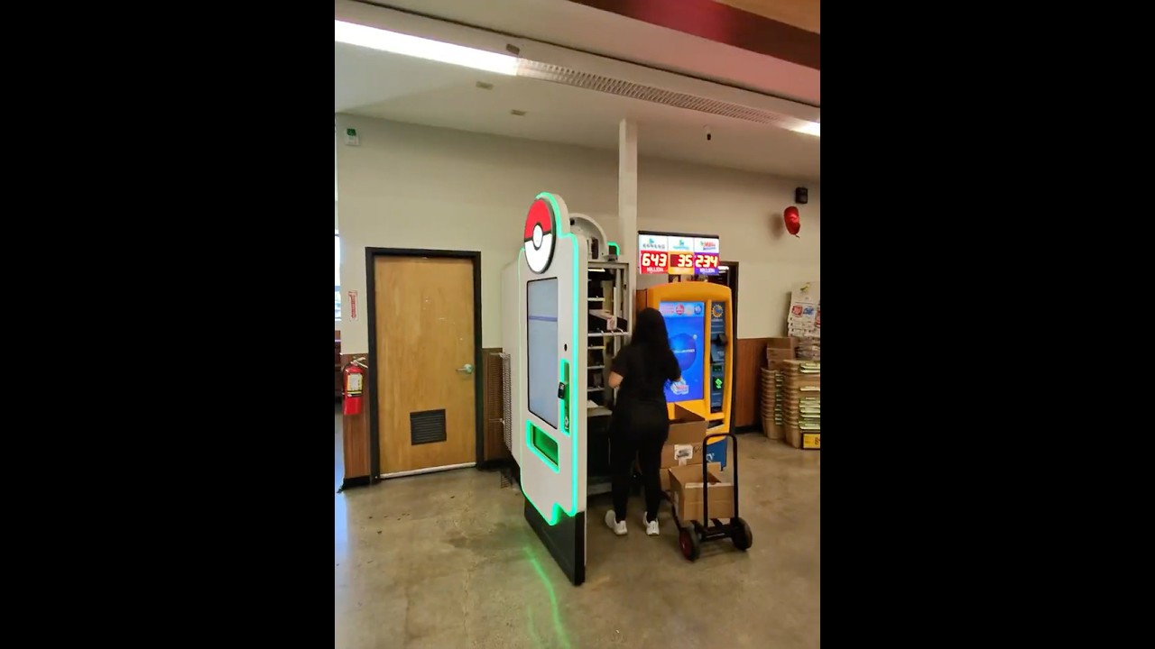 CATCHING The Vending Machine RIGHT After a Pokémon Restock!