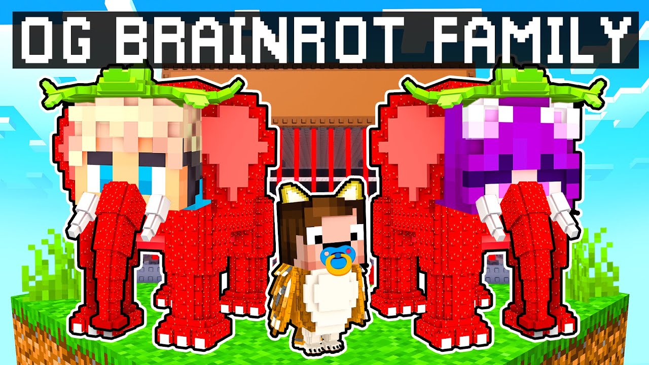 Ich Bekomme Eine OG BRAINROT Familie in Minecraft!