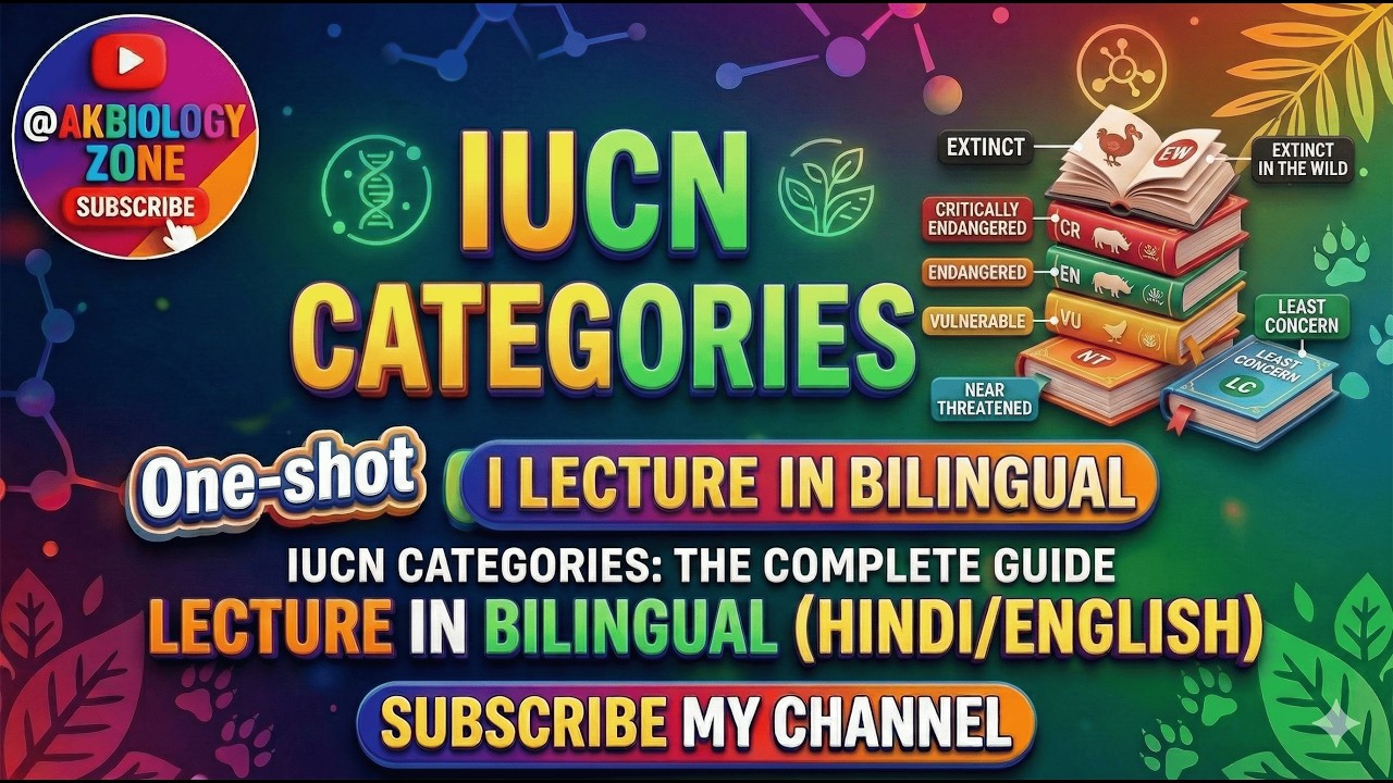 IUCN Red List Categories Explained | One-shot | Conservation Status of Species