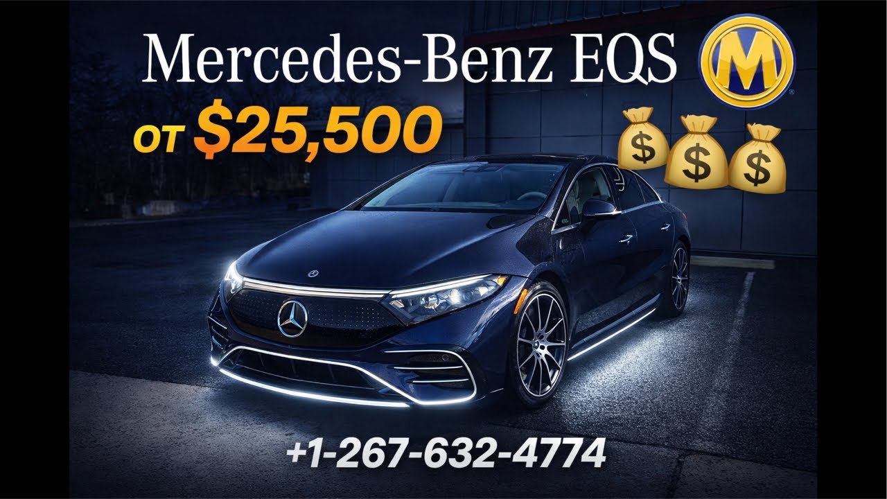 АВТО ИЗ США 🇺🇸. Mercedes-Benz EQS от $25.500 . Помогаем с отправкой ваших авто из Америки.
