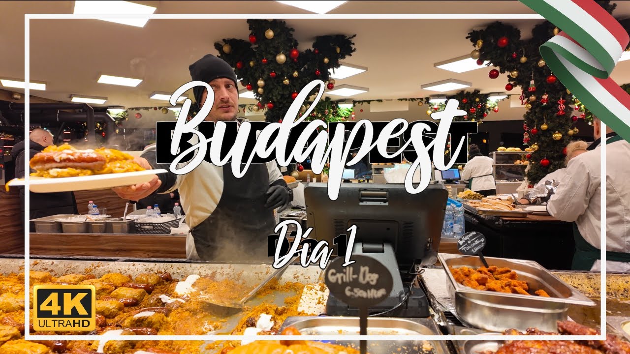 Mejores MERCADOS NAVIDEÑOS en BUDAPEST 1 (KARÁCSONYI VÁSÁR) | VLOG día 1 | Qué ver en BUDAPEST | 4K
