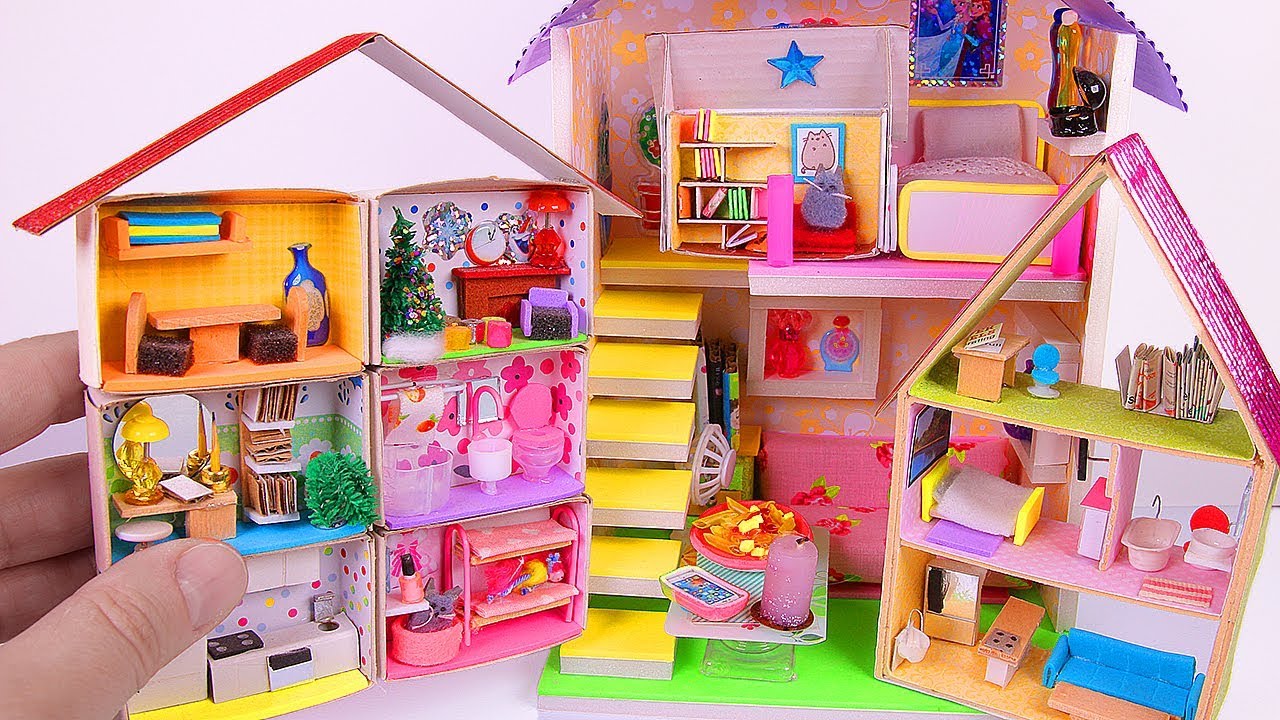4 DIY Miniature House in a Match Box