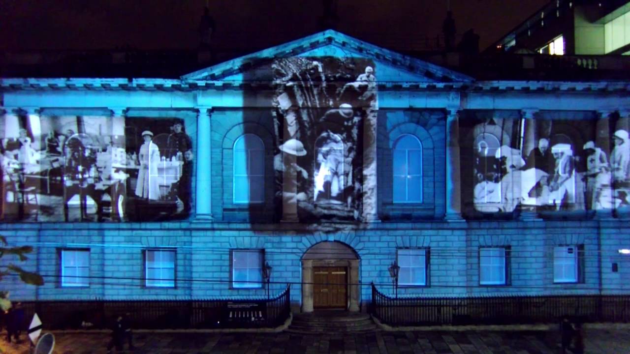 RCSI spectacular outdoor 3D animation show - Open House Dublin 2016
