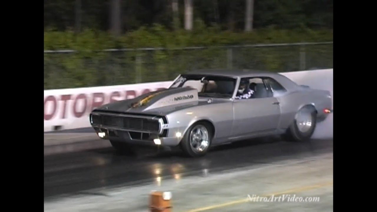 Drag Racing Heads Up  (Time) And (No Time) Track Side Raw Action