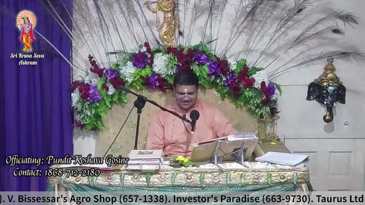 Pt. Keshava Gosine: Katha of Uddhava meets with Nanda. | 6th session 22/7/24