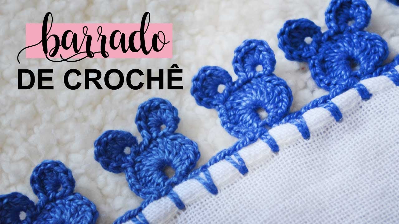 BARRADO DE CROCHÊ CARREIRA ÚNICA URSINHO #86 | PASSO A PASSO