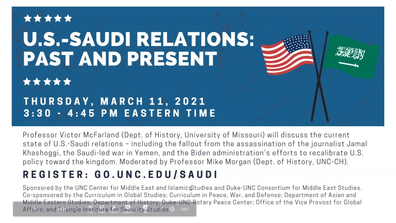 U.S.-Saudi Relations, Past and Present