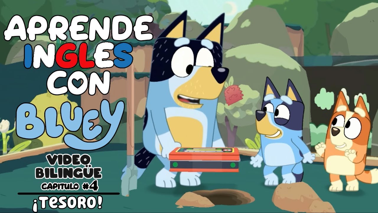 Bluey 4: Inglés para Niños | Aprende a pronunciar 3 Palabras en INGLÉS básico | GLGL