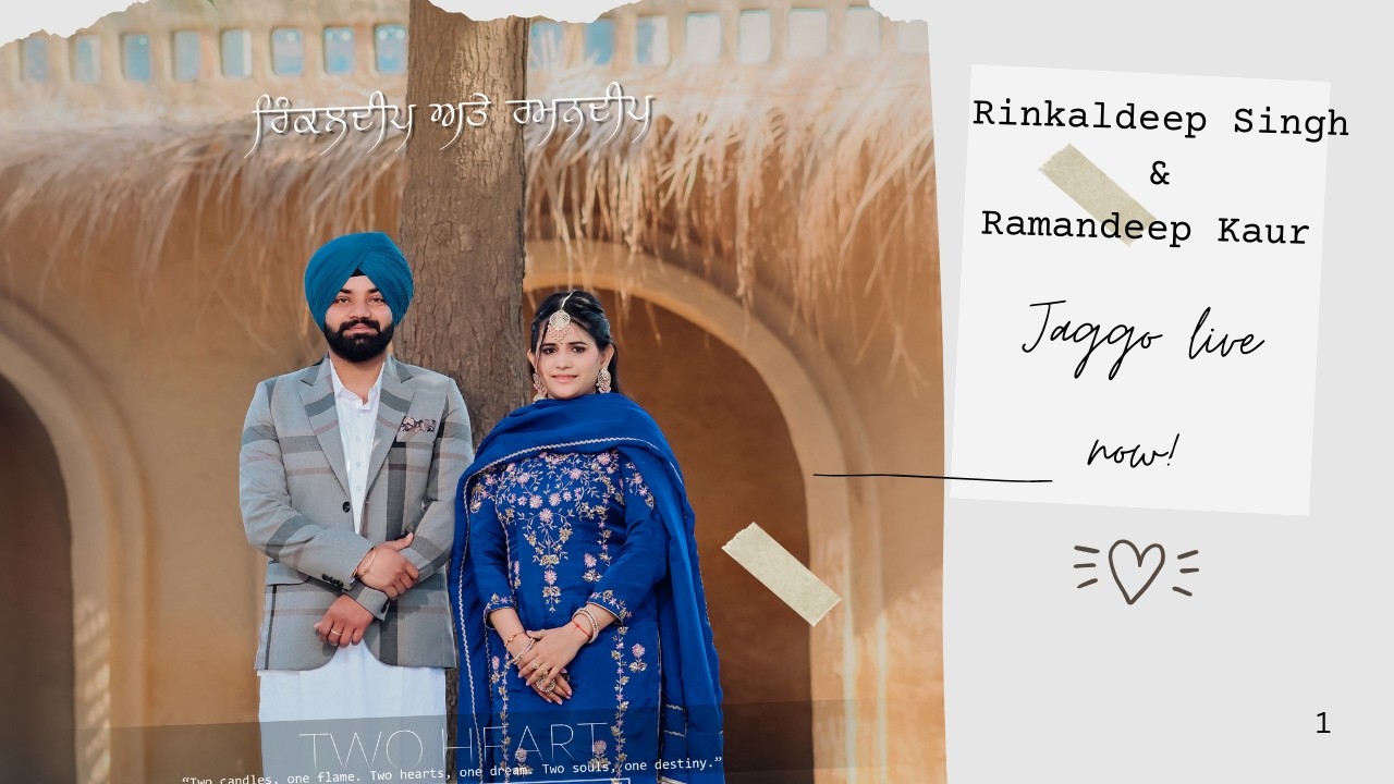 Rinkaldeep Singh & Ramandeep Kaur Jaggo Live Kamal Photography Fzk. 94633-17860