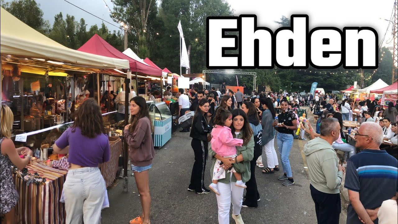 Lebanon Ehden summer festival 2024 Street food & Markets/ مهرجانات بلدة اهدن شمال لبنان
