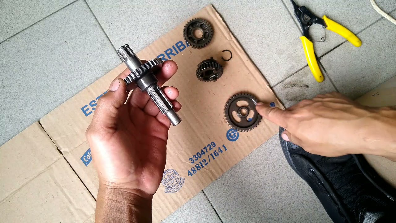 nunca fue tan fácil armar la caja de cambios completa de la boxer C.T 100