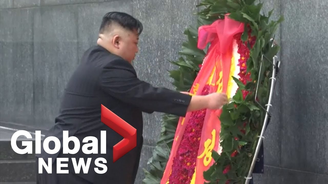 North Korea's Kim Jong Un lays wreath at war memorial in Vietnam