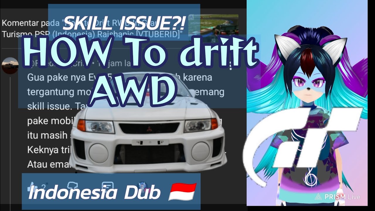 SKILL ISSUE? HOW TO DRIFT AWD in Gran Turismo PSP (Indonesia ) Raishanic [VTUBERID] 