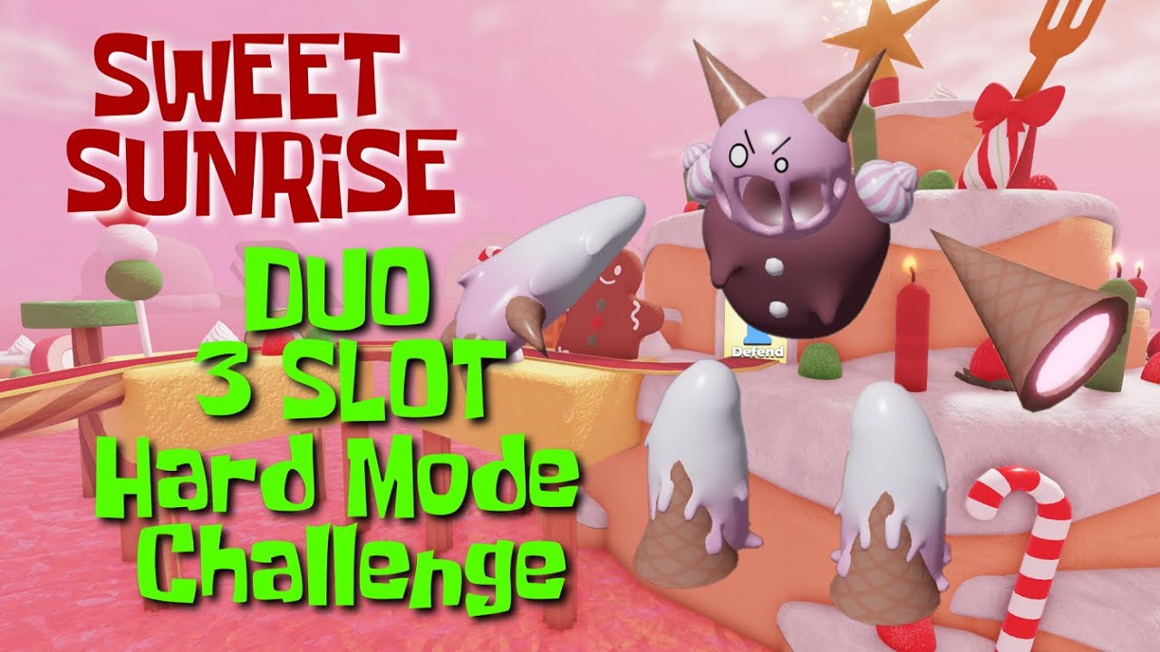 DUO Sweet Sunrise / 3 SLOT Hard Mode Challenge / Tower Heroes Roblox / Christmas Event 2024