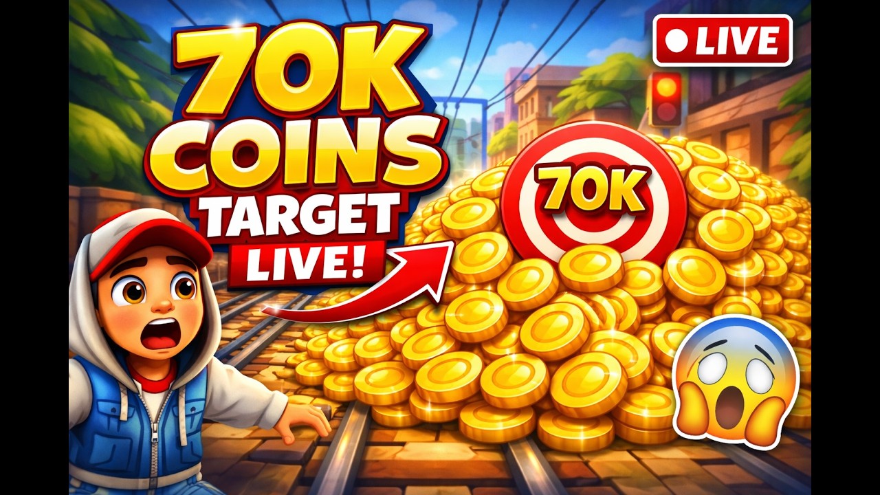 70K Coins LIVE Target Playing Subway Surfers #subwaysurfers #subwaysurferslive #shortsvideo #shorts