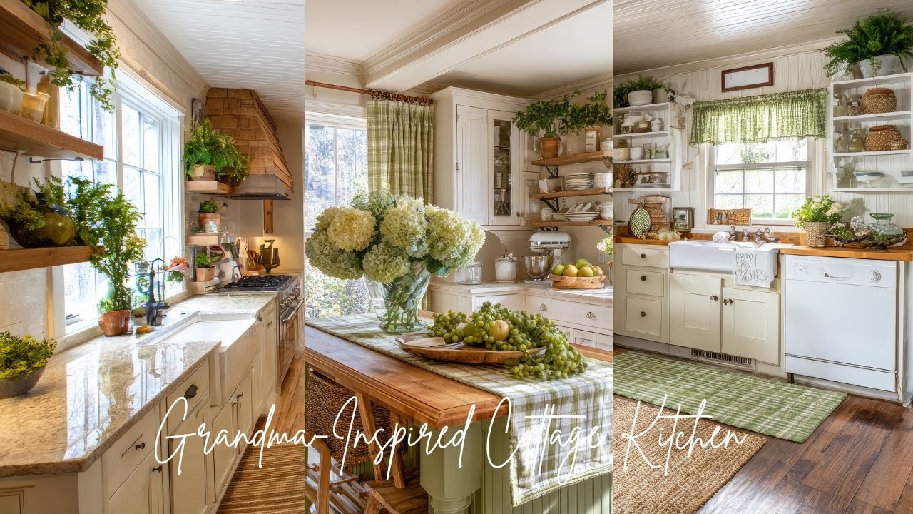Grandma-Inspired Cottage Kitchen | Cozy Vintage Farmhouse Tour You’ll Love