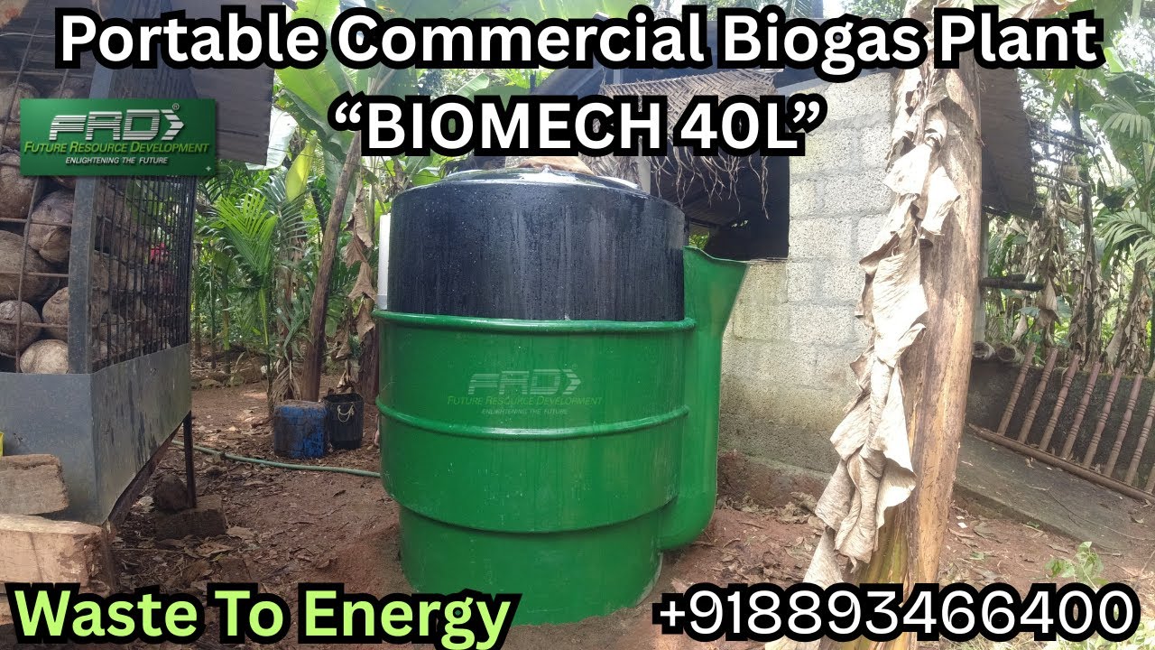 BIOMECH 40L – High Performance Portable Biogas Plant for Commercial Use | Biogas In Kerala