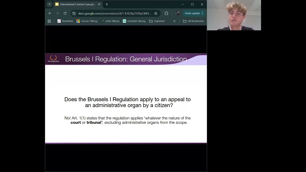 Brussels I Regulation I  Private Law I UM ELS