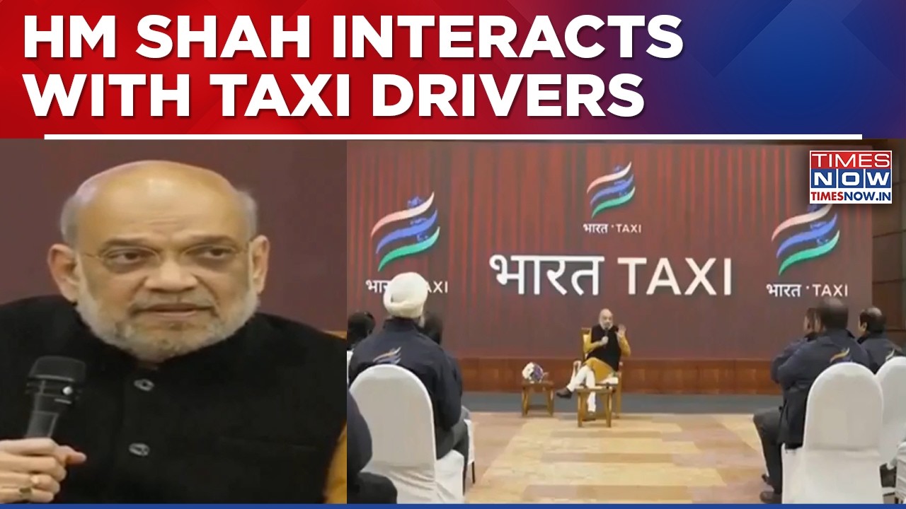 Home Minister Amit Shah Meets Newly Launched Bharat Taxi Drivers | Watch Full Video